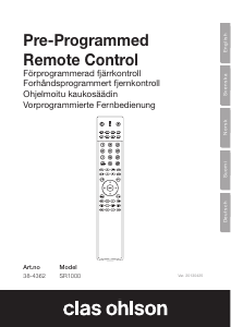 Manual Crescent SR1000 Remote Control