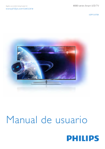 Manual de uso Philips 60PFL8708S Televisor de LED