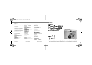 Bedienungsanleitung Canon PowerShot A510 Digitalkamera