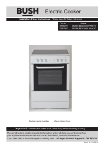Bruksanvisning Bush BESC60B Spis