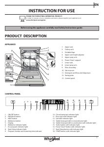 Manual Whirlpool WIP 4T233 PFEG B Dishwasher