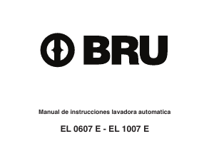 Manual de uso BRU EL 01007 E Lavadora