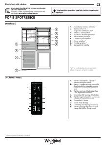 Manuál Whirlpool WB70E 972 X Lednice s mrazákem