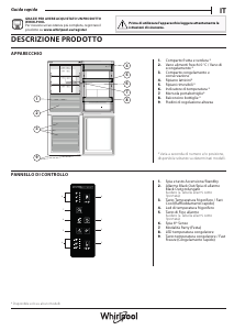 Manuale Whirlpool WB70E 972 X Frigorifero-congelatore