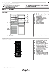 Návod Whirlpool WB70E 972 X Chladnička s mrazničkou