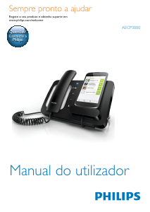 Manual Philips AECP3000 Telefone