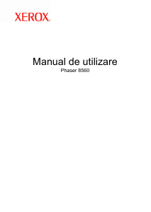 Manual Xerox Phaser 8560 Imprimantă multifuncţională