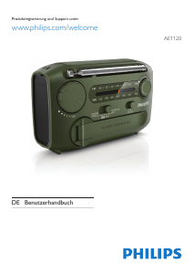 Bedienungsanleitung Philips AE1120 Radio