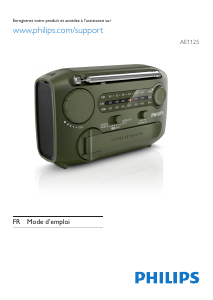Mode d’emploi Philips AE1125 Radio