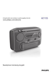 Vadovas Philips AE1125 Radijo imtuvas