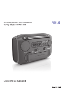 Kasutusjuhend Philips AE1125 Raadio