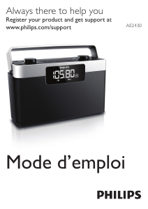 Mode d’emploi Philips AE2430 Radio