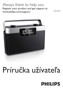 Návod Philips AE2430 Rádio