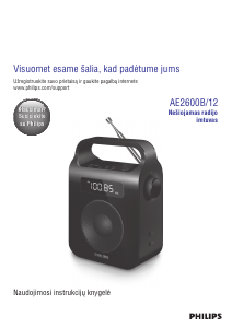 Vadovas Philips AE2600B Radijo imtuvas