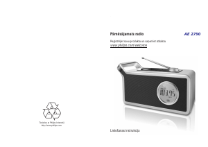 Rokasgrāmata Philips AE2790 Radioaparāts