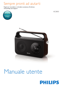 Manuale Philips AE2800 Radio