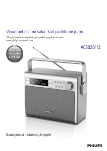 Vadovas Philips AE5020 Radijo imtuvas