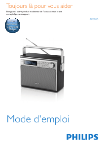Mode d’emploi Philips AE5020 Radio