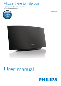 Manual Philips AD7000W Speaker