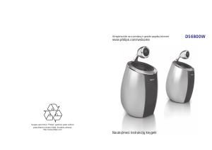 Vadovas Philips DS6800W Fidelio SoundSphere Garsiakalbis