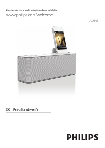 Návod Philips AD343 Dokovacia stanica na mobilné zariadenie