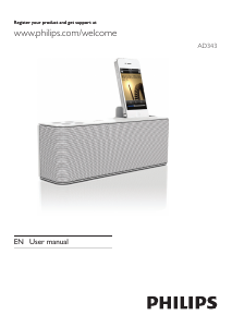 Manual Philips AD343 Speaker Dock