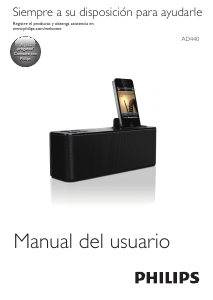 Manual de uso Philips AD440 Docking station