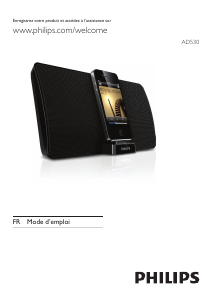 Mode d’emploi Philips AD530 Station d’accueil