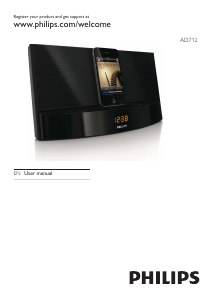 Manual Philips AD712 Speaker Dock