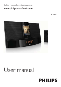 Manual Philips AJ7041D Speaker Dock