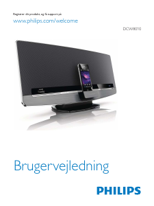 Brugsanvisning Philips DCW8010 Højttalerdock