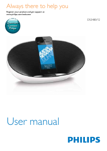 Manual Philips DS3480 Speaker Dock