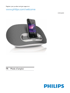 Mode d’emploi Philips DS3600 Station d’accueil
