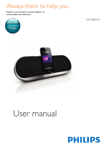 Manual Philips DS7580 Speaker Dock
