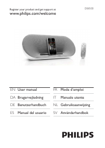 Manuale Philips DS8500 Sistema docking con altoparlanti