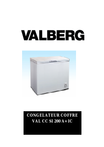 Mode d’emploi Valberg VAL CC SI 200 A+ IC Congélateur