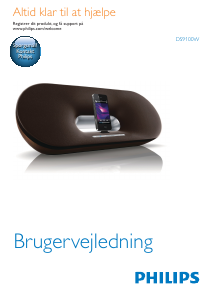 Brugsanvisning Philips DS9100W AirPlay Primo Højttalerdock