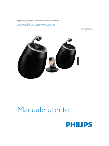 Manuale Philips DS9800W Sistema docking con altoparlanti