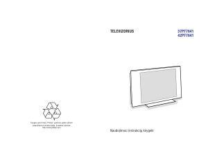 Vadovas Philips 37PF7641D Televizija