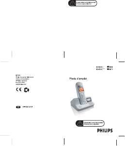 Mode d’emploi Philips DECT6270S Téléphone sans fil