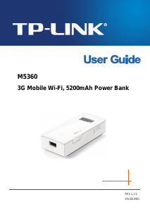 Handleiding TP-Link M5360 Mobiele oplader