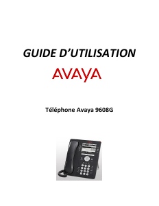 Mode d’emploi Avaya 9608G Téléphone