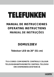 Manual Telefunken DOMUS20EV LED Television
