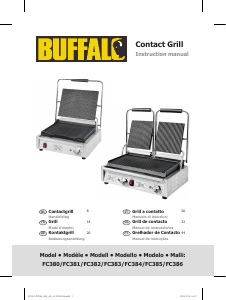 Manual de uso Buffalo FC382 Grill de contacto