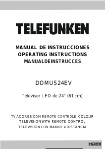 Manual Telefunken DOMUS24EV LED Television