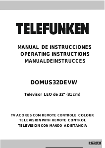 Manual Telefunken DOMUS24EVW LED Television