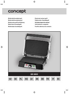 Rokasgrāmata Concept GE2005 Kontaktgrils