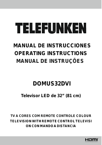 Manual Telefunken DOMUS32DVI LED Television