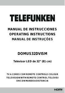 Manual Telefunken DOMUS32DVISM LED Television