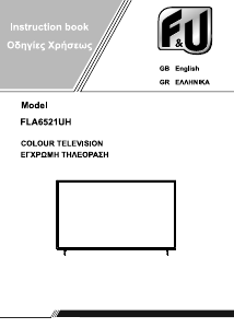 Handleiding F&U FLA6521UH LED televisie